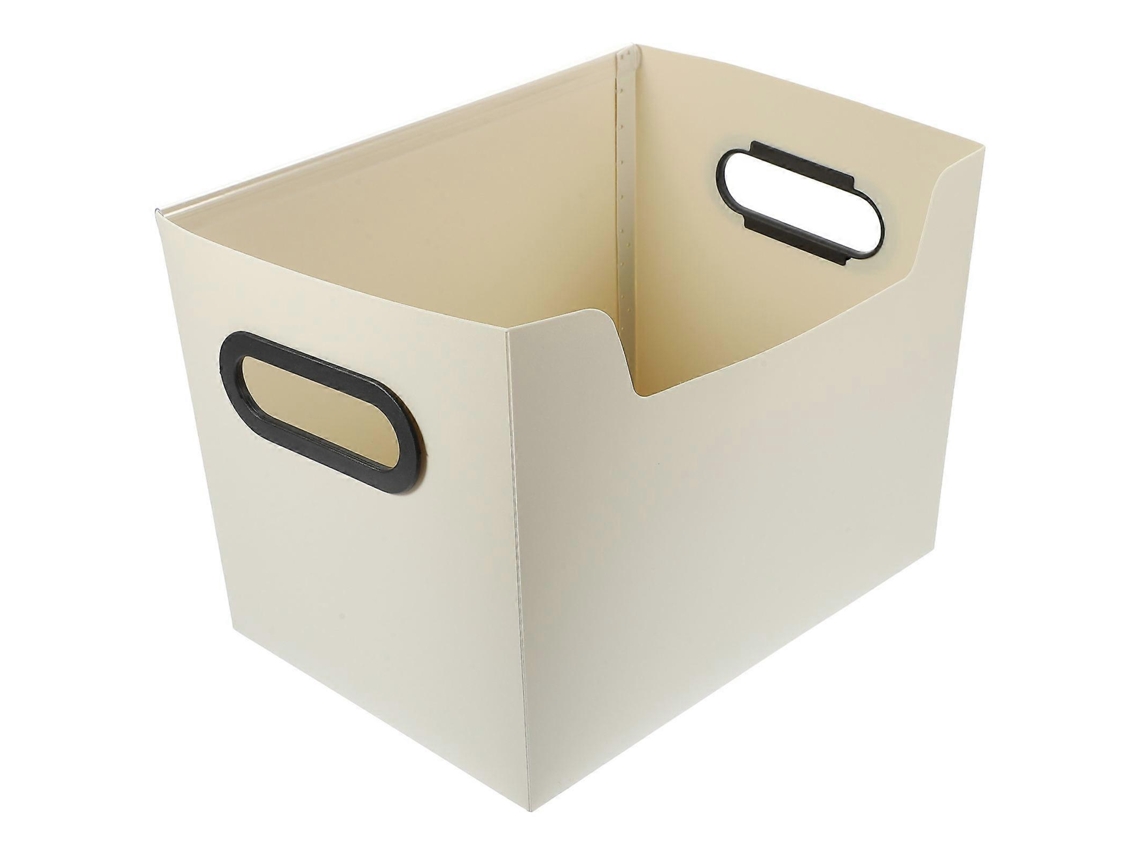 Pacote Com 2 Caixas De Armazenamento De Mesa Dobráveis ​​de Plástico Para Uso Doméstico, 26 X 19 X 20 Cm, Grande Capacidade Olysi Shop