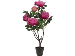 Planta Artificial EUROPALMS Peonies (Verde - 90 cm)