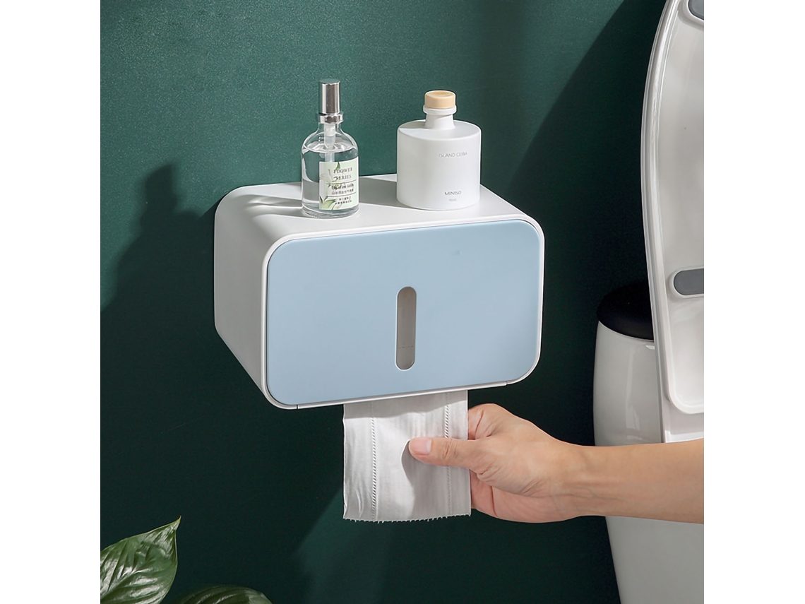Porta rollo de Banheiro em Parede À Prova de Água com Armazenamento de Papel | S/MARCA