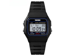 Esportes Ao Ar Livre Relógios Masculino Feminino À Prova Dwaterproof Água Led Eletrônico Estudante Relógio de Pulso-Preto Branco Máquina