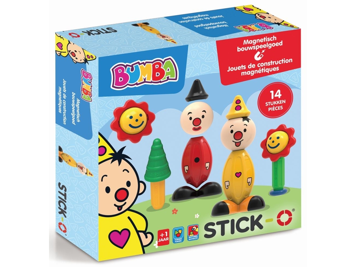 Brinquedo Magnético Stick O, Conjunto De Construção Bumba, 14 Peças, Para Meninos E Meninas.