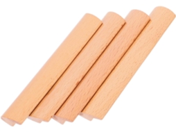 Conjunto De 4 Puxadores Madeira Para Armários Yardenfun, Espaçamento Entre Furos De 96mm, Fácil Instalação