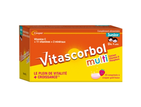 Multi Junior 30 comprimidos mastigáveis VITASCORBOL