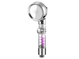 Ducha De Mão Com Filtro Antiincrustações, 3 Tipos De Jato, Interruptor On/off E Economia De Água