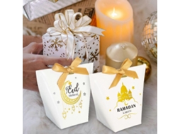 20 Caixas De Embalagem Para Presente Eid Mubarak Caixas De Doces Fofas Para Muçulmanos Ramadan Kareem Hengjian