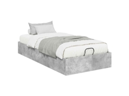 Estrutura de Cama Ottoman Cinzento 100 X 200 Cm MAISON EXCLUSIVE