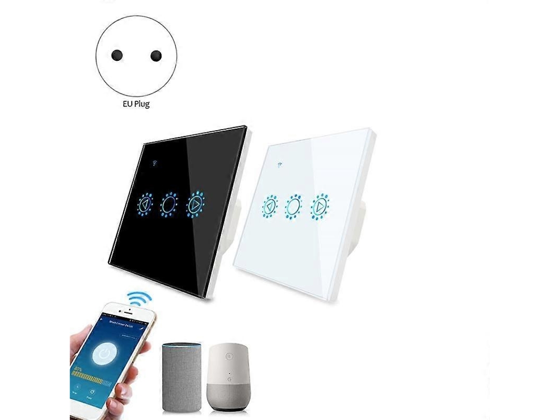 Lurelia Iluminação Led Tuya Smart Life Led Dimmer Wi-fi Smart Light Touch Switch Com Dimmer E Plugue Eu Para Casa