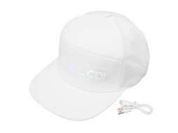 Gorra LED Programável com Controle Bluetooth para Shows e Carnavais