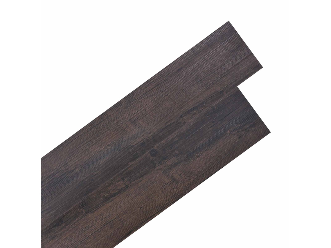 Conjunto 36 Prancha De Piso Vidaxl Castanho Pvc (5,02 M²)