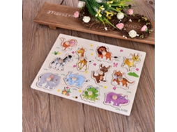 Primerox quebra cabeça de Madeira Educacional para Crianças Animais Brinquedo de Aprendizagem Precoce