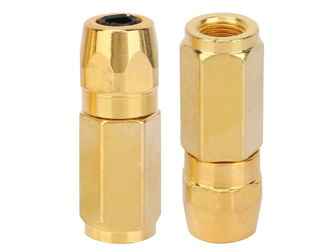 2 Peças De Bico Plano De Grosso Para Pistola De Grosso Acessórios De Lubrificação (ouro)