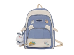 Mochila Casual Combinando Com Cores, Feminina, Estudante Do Ensino Médio, Mochila De Viagem Fofa Para Atividades Ao Ar Livre Olysi Shop