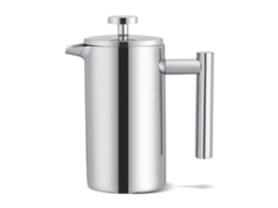 Cafeteira Francesa De Parede Dupla 350 Ml, Bule Aço Inoxidável Com Filtro.