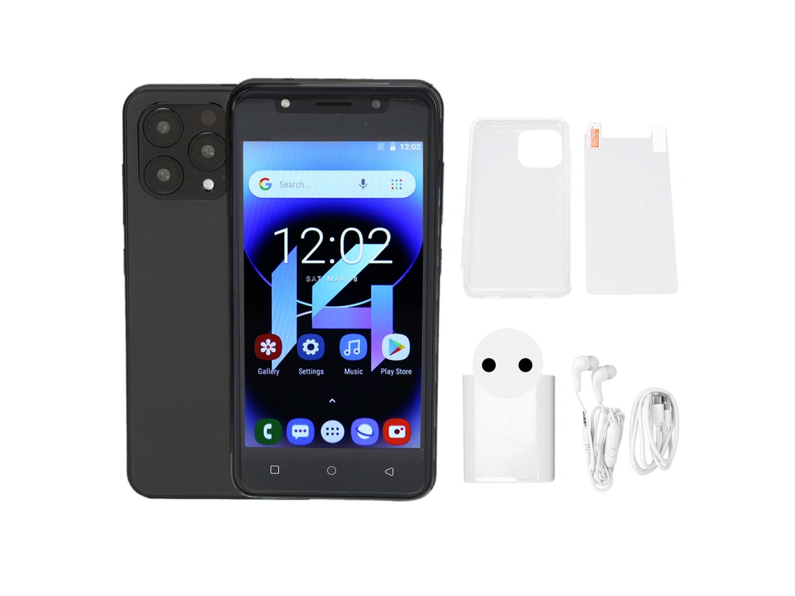 Aetheria smartphone Desbloqueado 3g 5.0 Polegadas Tela Hd Reconhecimento Facial 4gb Ram 32gb Rom Android 10 Preto