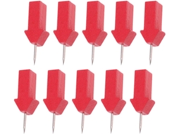 Tachinhas de Madeira Healeved com Seta Vermelha, 25 Unidades, Decorativas para Murais, Pontas Afiadas Fácil In