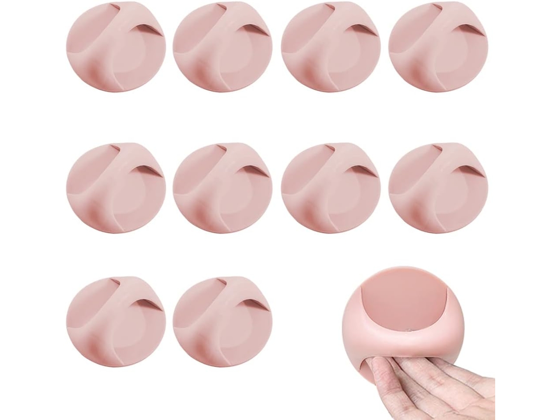 Conjunto De 10 Puxadores Redondos Autoadesivos Para Janelas, Gavetas E Guarda, Roupas