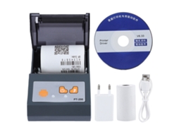Impressora Bluetooth Mini Portátil Manual Sem Fio De Impressão Térmica