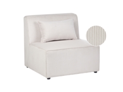 Sillón Modular Beliani Lemvig De Pana Beige 83x83x78