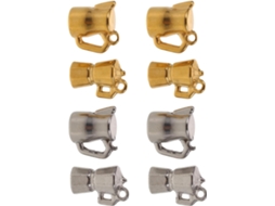 Conjunto De 8 Pingentes Em Aço Inoxidável Banhado A Ouro Para Confecção De Joias Diy, Pingentes De Troféu E