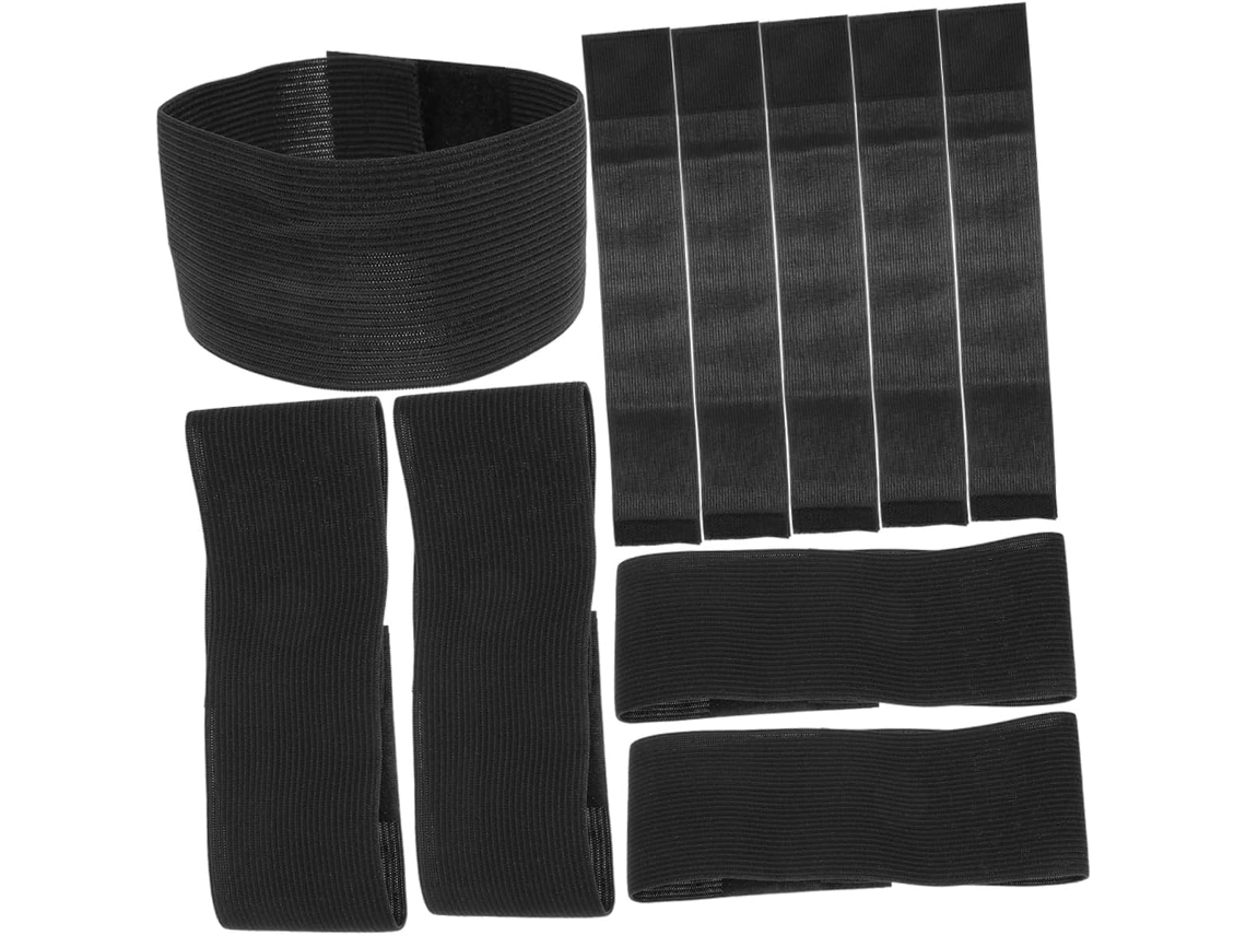 Conjunto Garneck com 15 pulseiras elásticas de luto para funerais, distintivos de luto para capitães de futebol em memória.