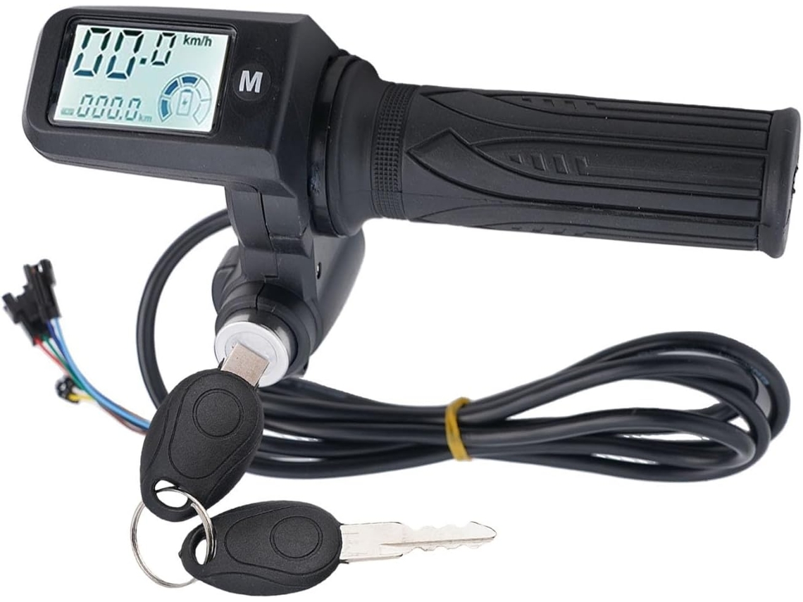 Acelerador Lcd Para Bicicleta Elétrica, Detecção De Voltagem Em Tempo Real, Regulagem De 3 Velocidades Para Bicicletas E