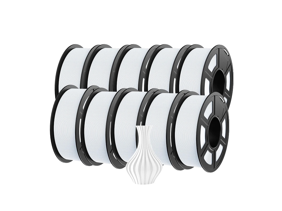 Filamento Para Impressora 3d, Alta Velocidade, Durã¡vel E Resistente, Hsmpetg 10branco Oem