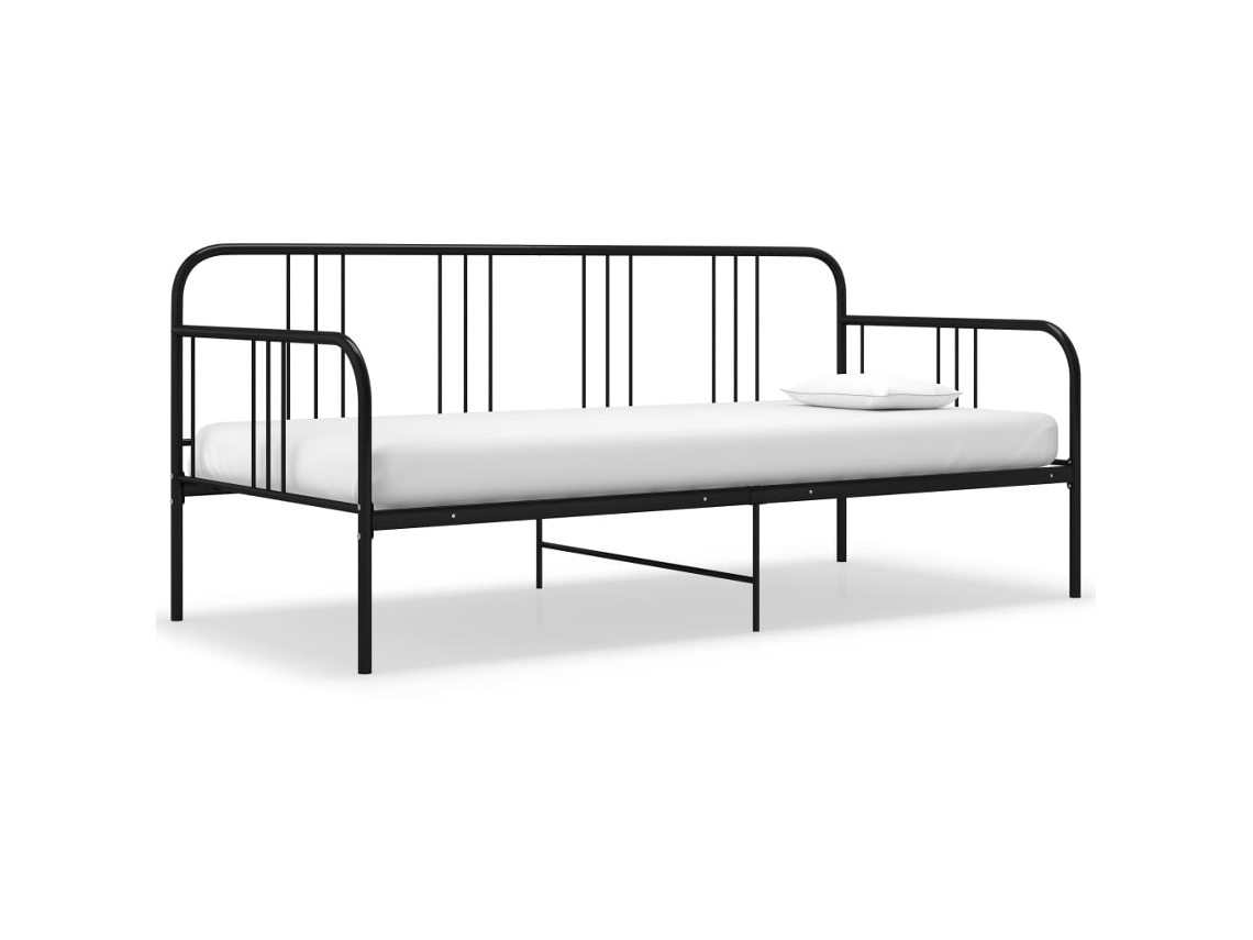 Sofa Bed Frame, Sofa Bed Frames Vidaxl Preto Metal (n/a)
