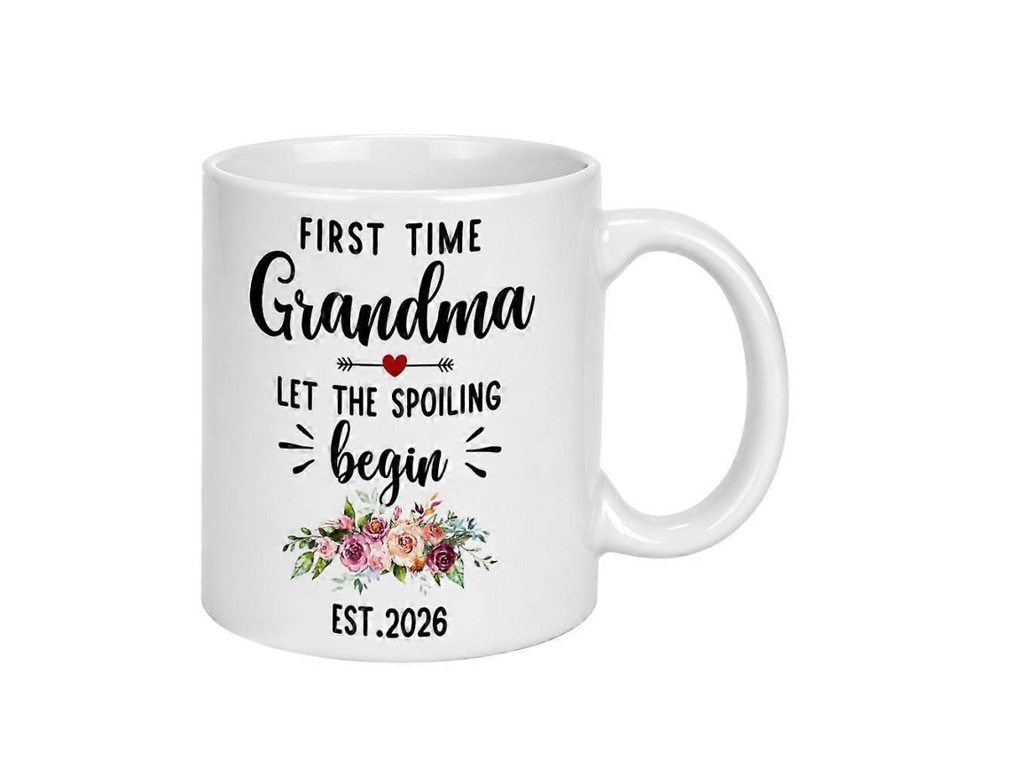 Caneca De Avó - Presente De Anúncio De Gravidez Para Natal E Recordação Do Dia Das Mães