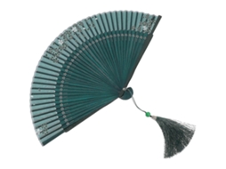Leque De Mão Dobrável, Chinês, Bambu, Vintage, Dobrável