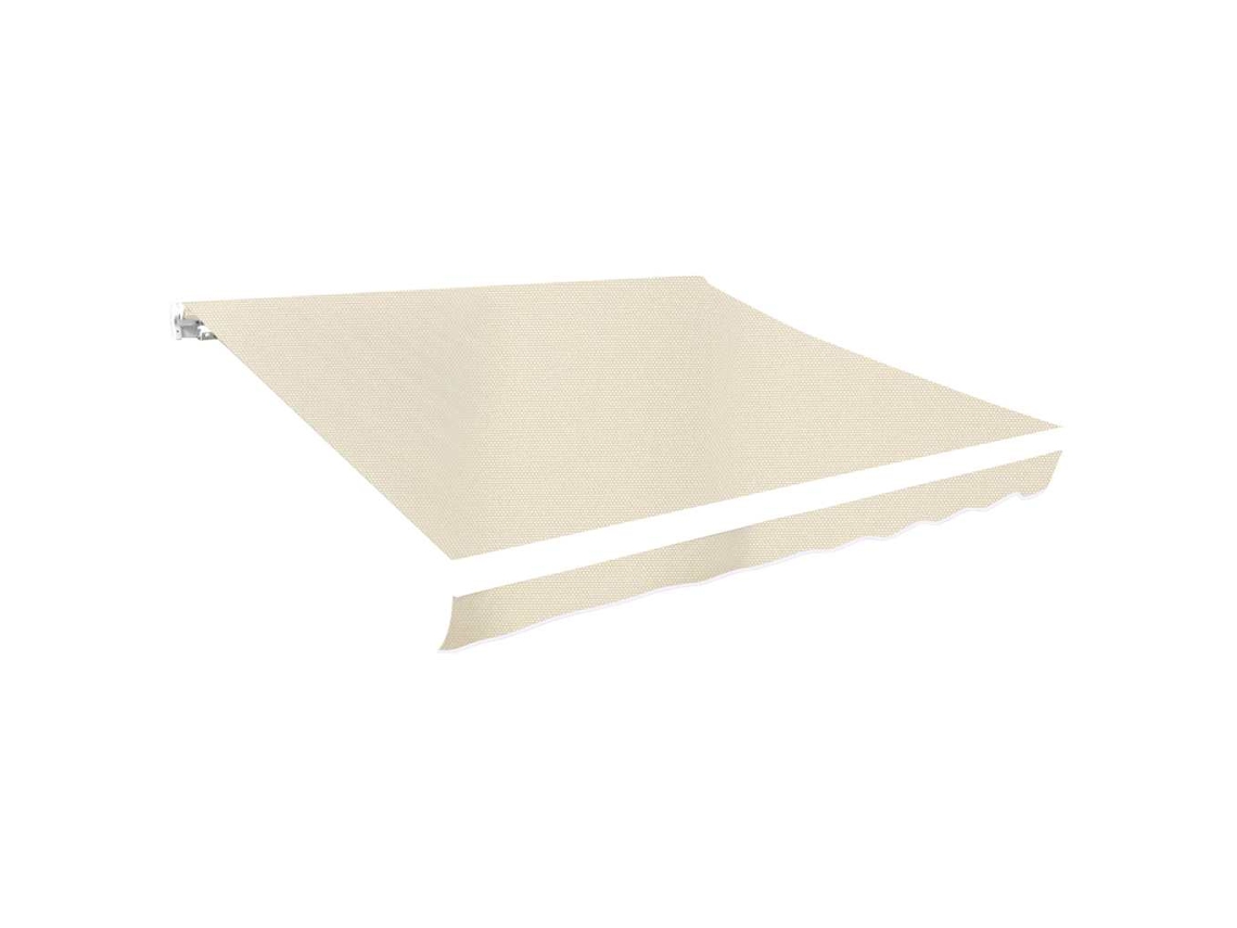 Vidaxl Tecido De Substituição Para Toldo Creme 4x3 M Poliéster