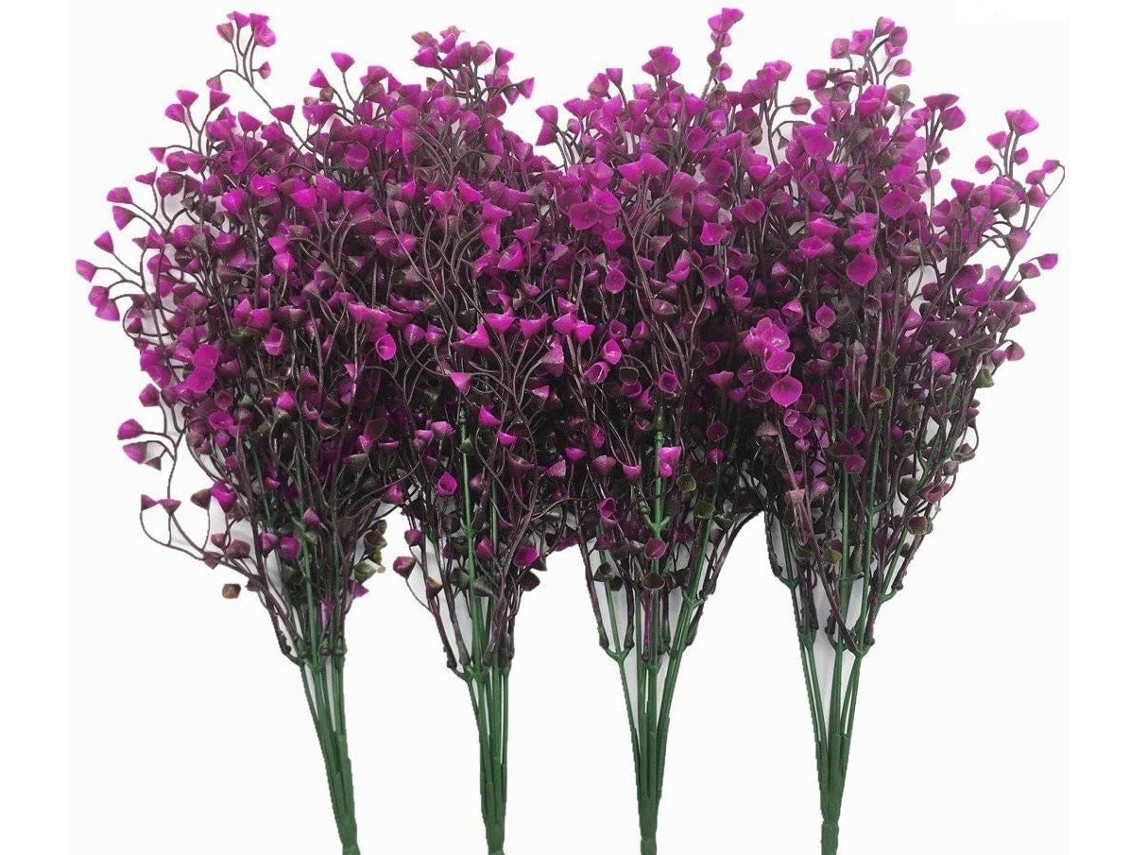 Arbustos Artificiais de Plástico, Plantas Verdes Falsas para Casamento, Ambientes Internos e Externos, Casa, Jardim, Varanda, Cozinha BRILVIBERA
