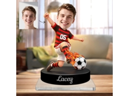 Estatueta Personalizada De Jogador De Futebol Em 2d Com Foto, Suporte De Acrílico, Decoração De Mesa Para Fãs