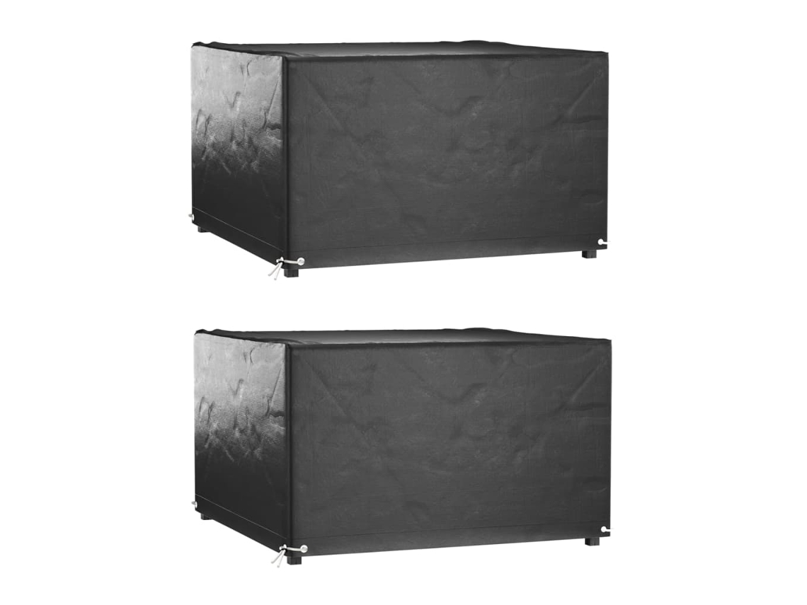 Garden Furniture Cover, Garden Furniture Covers Vidaxl Preto Polietileno (125 X 125 X 75 Cm)