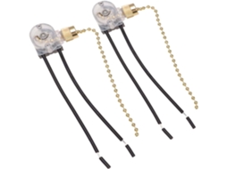 Interruptor De Corrente Healvian 2 Peças Para Ventilador Teto, Modos De Substituição Para Luz Teto, Para Casa, Escola Ou
