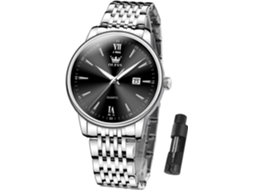 Lurelia Relógio Masculino, Movimento De Quartzo, Data/calendário, 10mm, 22 Mm, 8 Polegadas, Aço Inoxidável, Vidro Mineral, Resistente À Água 30m