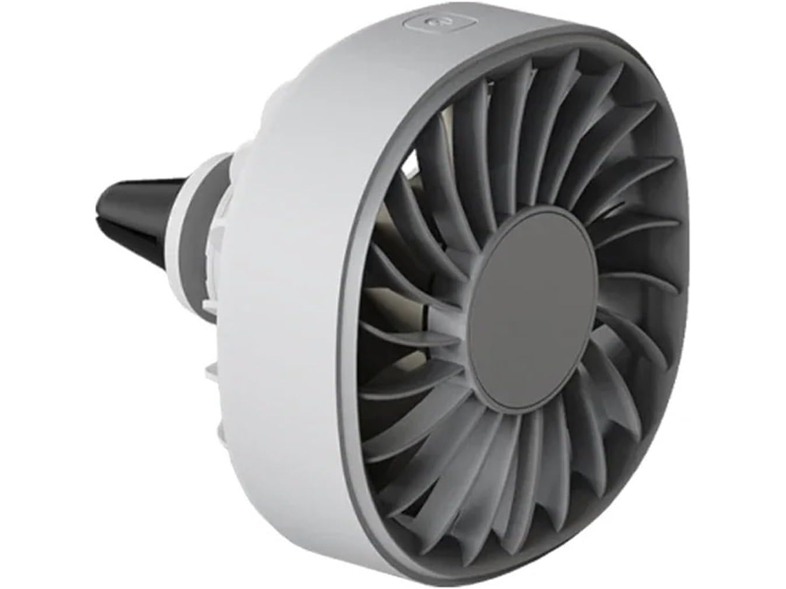 Ventilador De Painel Carro Com Duas Cabeças, Pequeno Ventilador Elétrico Usb Para Saída De Ar, Luz Colorida E Moderna