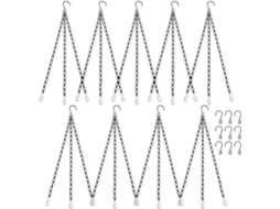 Pacote Com 9 Correntes Suspensas De 56 Cm (22 Polegadas), Corrente