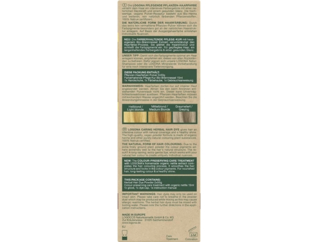 Logona J0205200 Tinta de Cabelo Louro 15 Ml