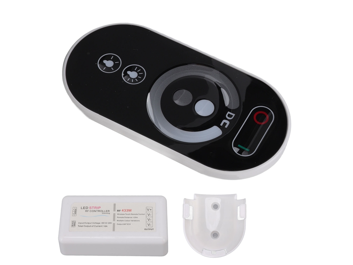 Controle Remoto Inteligente Touch Rf para Fita Led Dimmer Rgb 18a 12 24v