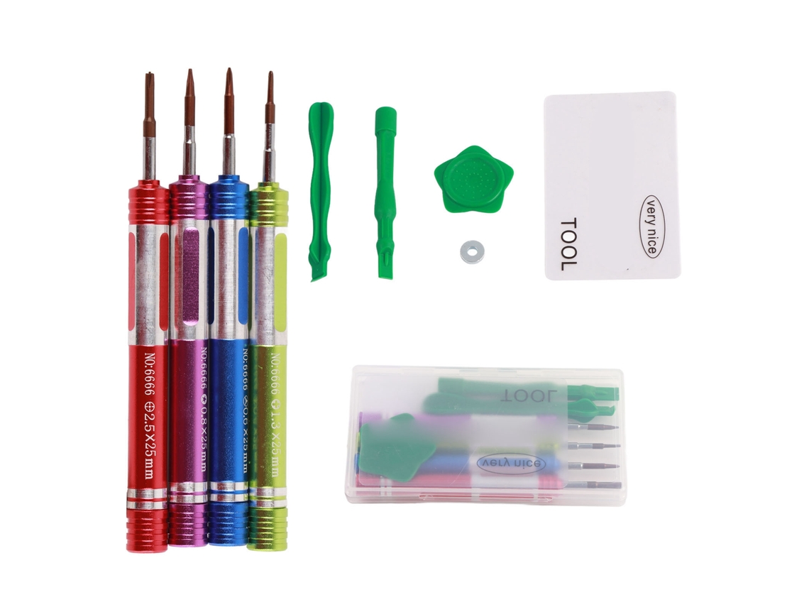 Kit De Ferramentas Para Reparo De Placa Mãe Com Parafusadeiras Estrela, Palheta E Raspa Para Notebook E Dispositivos Móveis