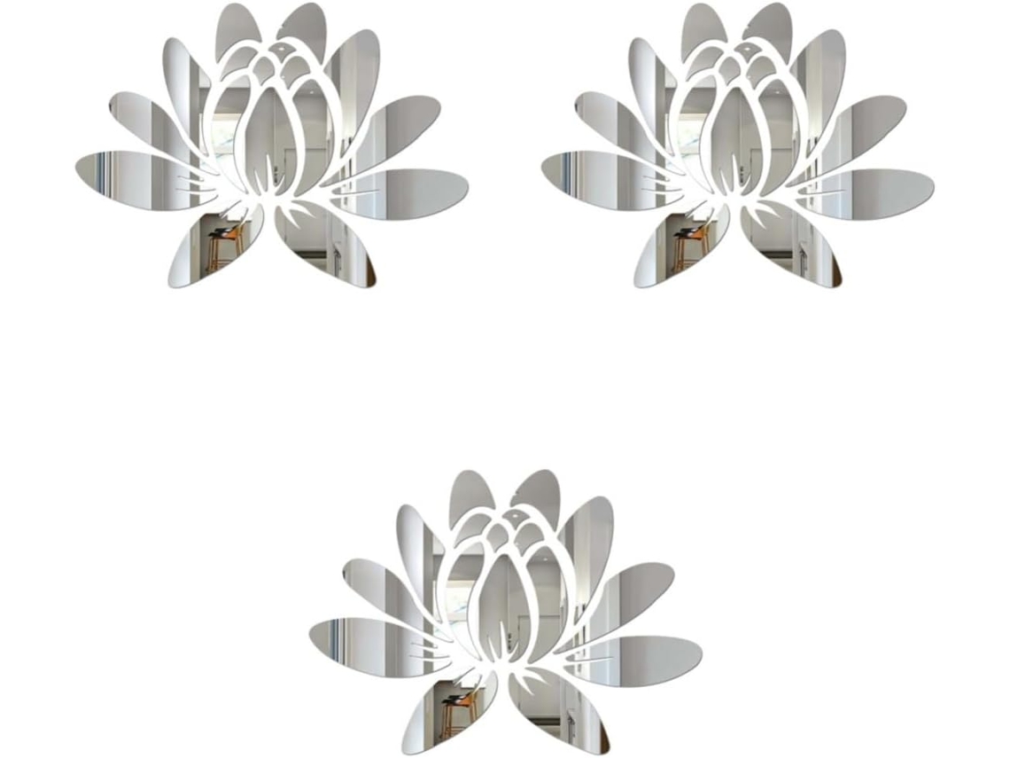 Adesivos De Espelho 3d Em Formato De Azulejo Para Quarto.