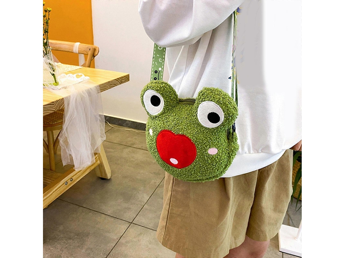 Bolsa De Ombro Estilo Sapo Feia E Fofa, Bolsa Transversal, Bolsa Carteiro De Pelúcia Para O Ano Novo, Estilo A