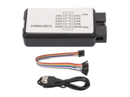 Mali analisador Lógico Usb de 8 Canais com Buffer 24mhz 5v para Captura Simultânea e Amostragem de Alto Desempenho