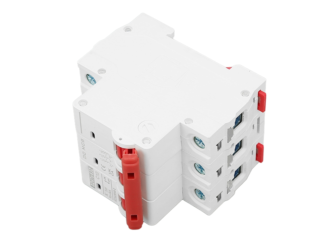 Laxiscreed Disjuntor Dc 750v 3p Para Montagem Em Carril, Proteção Contra Sobrecarga E Baixa Voltagem
