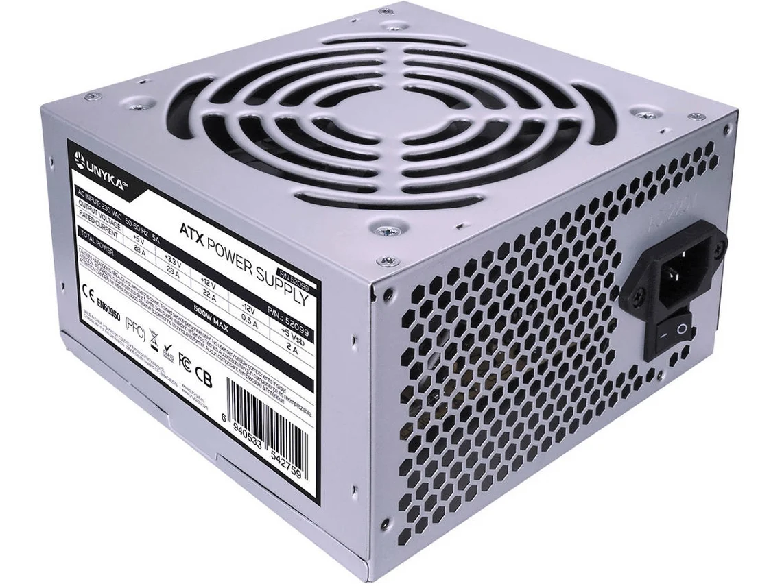 Fonte Alimentação UNYKACH ATX 52099 120 mm 500 W