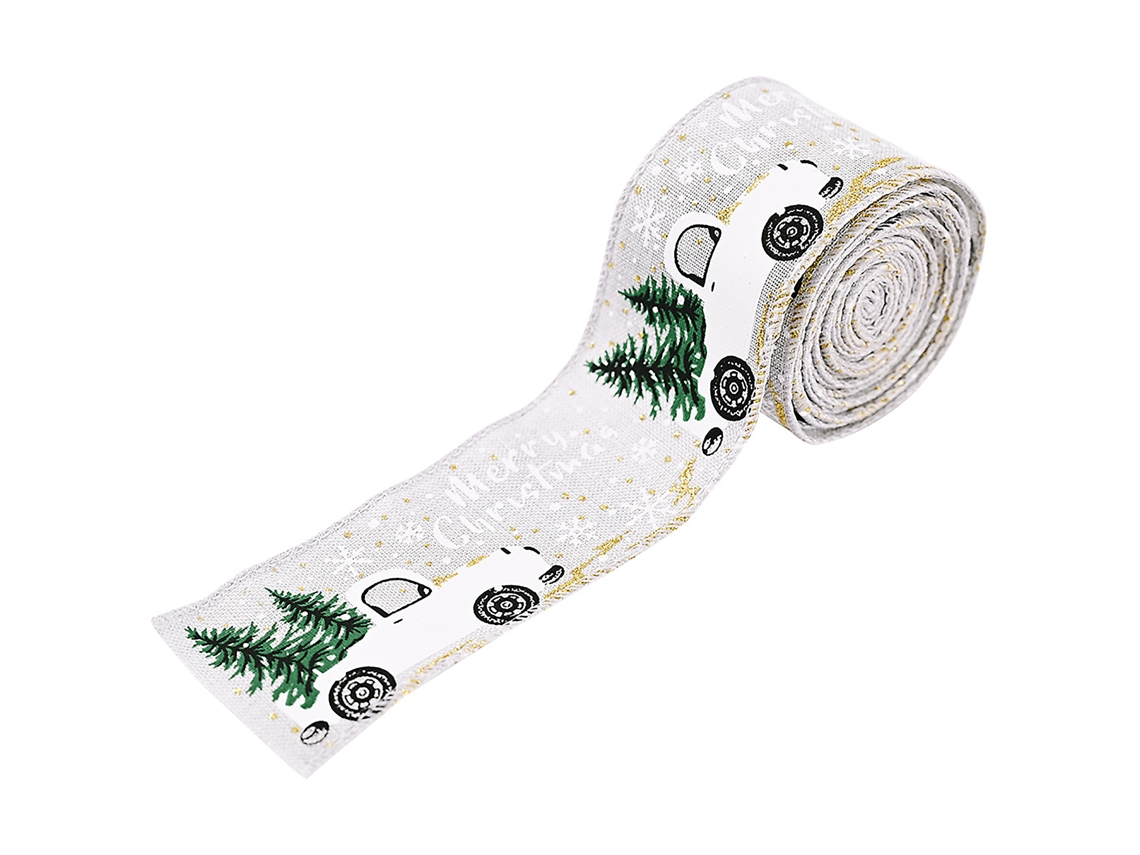 Fita Satinada de Natal para Decoração de Árvore de Natal LAXISCREED