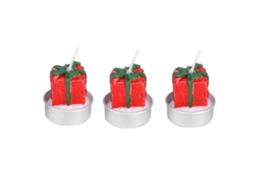 KOFIHETY Conjunto De 3 Peças De Vela Decorativa Enfeite De Natal Decoração Para Sala Mesa Festa Festival Caixa Presente