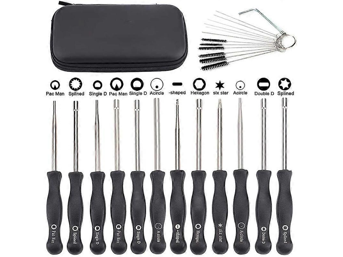 Kit de 12 Ferramentas para Ajuste do Carburador para Roçadeiras e Aparadores de Grama Pequenos de 2 Tempos AQUAFORGE