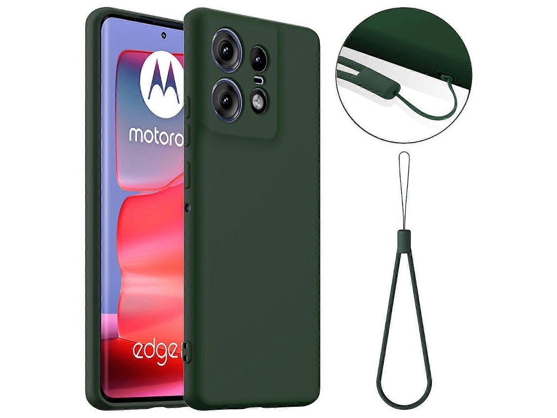 Capa Para Motorola Edge 50 Pro 5g Compatível Com Magsafe, Capa De Silicone Líquido Antiqueda Com Cordão