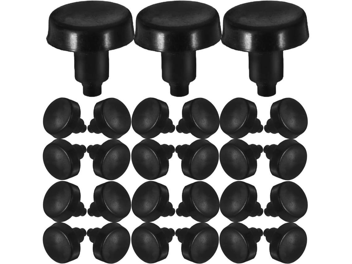 Vanzack Conjunto De 50-protetores Pés Móveis Pretos Com Design Antiderrapante E Material Pe Para Proteger Pisos Madeira